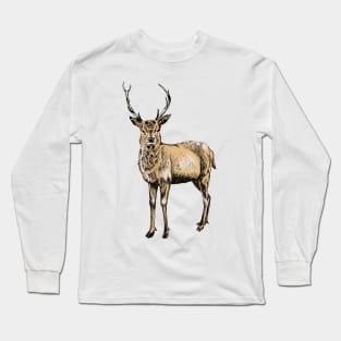 Deer Print Long Sleeve T-Shirt